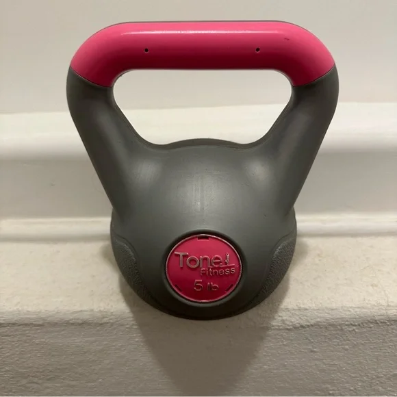 Tone Fitness 5 lb Kettlebell - Pink - Picture 9 of 9